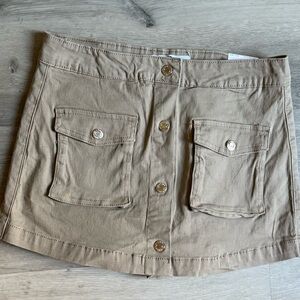 Brand Tan Cargo Skort